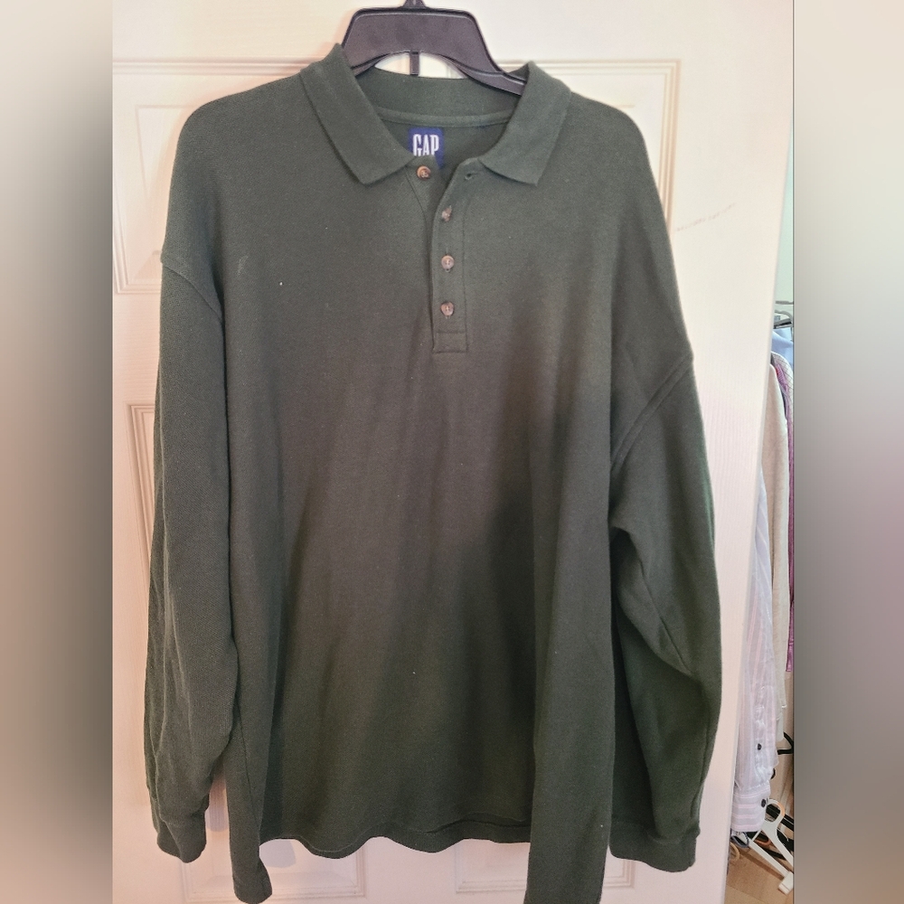 Gap Long Sleeve Heavyweight Polo